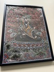 Black Thangka Wrathful Vajrapani Protector Hand Painted Nepal Tibetan Buddhist F
