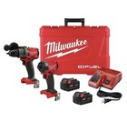 Milwaukee M18 Fuel 3697-22 Hammer Drill   Impact Driver Kit  2 Batteries