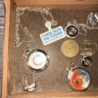 Vintage 1964-1965 Ny New York World   s Fair Lot Pocket Watches Ring Knives Coins 