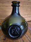 Antique F n Blown Glass Whiskey Bottle