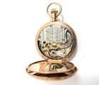 Antique 14k Gold Waltham Ladies Hunter Case Pocket Watch size 1