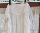 Vintage White Cotton Victorian 1865 Baby Dress Gown Museum Deaccession Lot   1