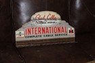 Rare 1950s International Harvester Embossed Painted Metal Rack Sign Tractor Ih