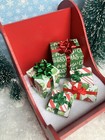 Dollhouse Miniature Christmas Present Gift Boxes 1    Scale 1 12 Fairy Elf Orxl