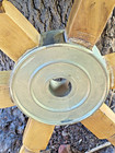 Antique Wood Brass Ship Boat Helm Steering Wheel Vintage Nautical 30    