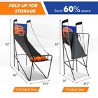 Goplus Foldable Indoor Basketball Arcade Game Electronic Single Shot