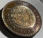 1992 Mexico  10 Nuevos Pesos Variety Large Date   2 Inside Silver Ring Rare
