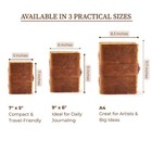 Nomadcraftsco  Vintage Leather Journal  Lock  Book Of Shadows  Grimoire  240 Pag