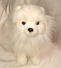 Fao Schwarz White Plush Dog Pastel Rainbow Tail 2021 Pomeranian 12 Inch