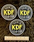 3 Kdf Stickers Classic Nashville Tennessee Rock Music Radio Bubba Skynyrd Am Fm