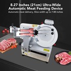 550w Electric Meat Slicer Commercial 12   Blade Jerky Cheese Food Cutter Kitchen