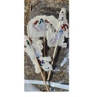 Handmade Crochet Plant Stakes Native Animals Lot Of 3