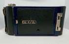 Rare Blue No  1 Pocket Kodak Junior Folding Camera -  No  0 Shutter  1929-1933 