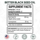 Organics Ocean Better Black Seed Oil Cold Pressed - Pure Nigella Sativa Oil For