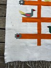Vtg Zapotec Wool Kilim Tree Of Life Birds Rug Tapestry Handmade Boho Mexican