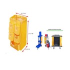 Janitorial Cart Bag With 5 Pockets 25 Gallon Housekeeping Cart Bag High Capac   