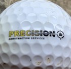 Precision Construction Services Logo Golf Ball  Okay Condition 