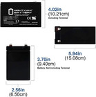 12v 9ah Sla Battery For Apc Backups Bx1500g - 2 Pack