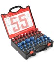 55pcs Nut And Bolt Thread Checker 25 Metric   30 Sae Inch Thread Gauge Set  Deta