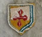 Wwii Great Britain Wessex Brigade Army Patch Red Cross Yellow Shield