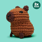 The Woobles Extra Squeezy Beginner Crochet Kit   Hugh The Capybara