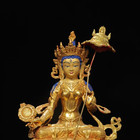 8  Buddhism Temple Old Bronze Gilt 24k Golt Kwan-yin Goddess Tara Buddha Statue