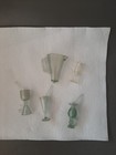 Vintage barbie Dream House cruise Ship accessory lot Of 5 drink Cocktail Glasses