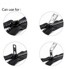 4 Pcs Detachable Zipper Fixer Repair Pull Tab Kit Bags Replacement Molded Slider