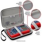 Hard Protective Digital Multimeter Travel Case With Storage For Probes And Leads
