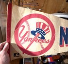 Vintage 1970 s Ny New York Yankees Bronx Pennant Mlb Baseball Full Size Save It 