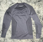 Youngla Batman Logo Compression Long Sleeve Crew Neck Gym Shirt Gray M