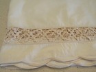 Vintage Shabby Chic Ecur Lace Bedskirt Euc