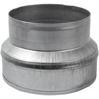 Galvanized Steel Round Duct Reducer - Pipe Fitting Increaser 6  To 5  Inch