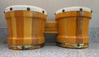 Velasso Bongo Drums Set Percussion Drum Latina Hand Made Instrument 7 25   6 5  
