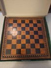 I84 Wooden Folding Chess Set W  Folding Board Case   Pieces  Green Box  