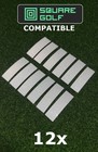 12x Club Marker   Reflective Sticker Compatible With Square Golf Launch Monitor