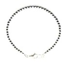 3mm Sterling Silver Navajo Pearls Bracelet  Tiny Small Round Dainty Minimalist