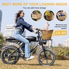 Movcan V30 Electric Bike 1000w 28mph 48v 15 6ah 20  Fat Tire For Adults