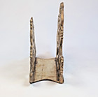 Vtg Brass Napkin Holder Letter Mail Rack Floral Art Nouveau Ornate Regency Gold