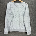 Lc Lauren Conrad Sleepshirt Women Xl Gray Cat Print Long Sleeve Round Neck