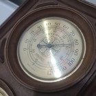 Vintage Springfield Faux Wood Wall Barometer Weather Station 1702  19   l