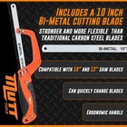 10  Mini Hacksaw For Metal     Compact Hack Saw With Bimetal Blade