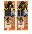 Gorilla Epoxy Glue Syringe Super Strong Bond Set In 5 Min  25ml  85ozclear 2pack