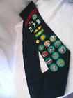 Vintage Girl Scout Sash With Pins Patches Badges 1960   s San Mateo 278 California