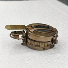 Antique Solid Brass British Military Prismatic Pocket Compass Marine For Gift