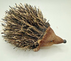 Small Hedgehog Figurine Resin W  Thread Quills 4  Long