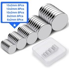 Small Rare Earth Magnets  40 Pack  5 Sizes - Neodymium Magnets For Refrigerator