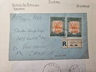 Sudan 1949 Reg  Airmail Cover Yambio To Canada Yambio Juba Reg  Khtm Cds