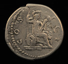 Fourree Roman Imperial Coins  Hadrian  Fouree Silver Denarius  Hercules Seated 
