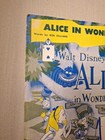 Vintage 1951 Disney Sheet Music  alice In Wonderland  Bright Picture